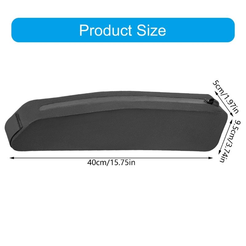 Waterproofed Cycling Handlebars Bag With Detachable Shoulder Strap and Elastics Storage Band for Mountain Bike