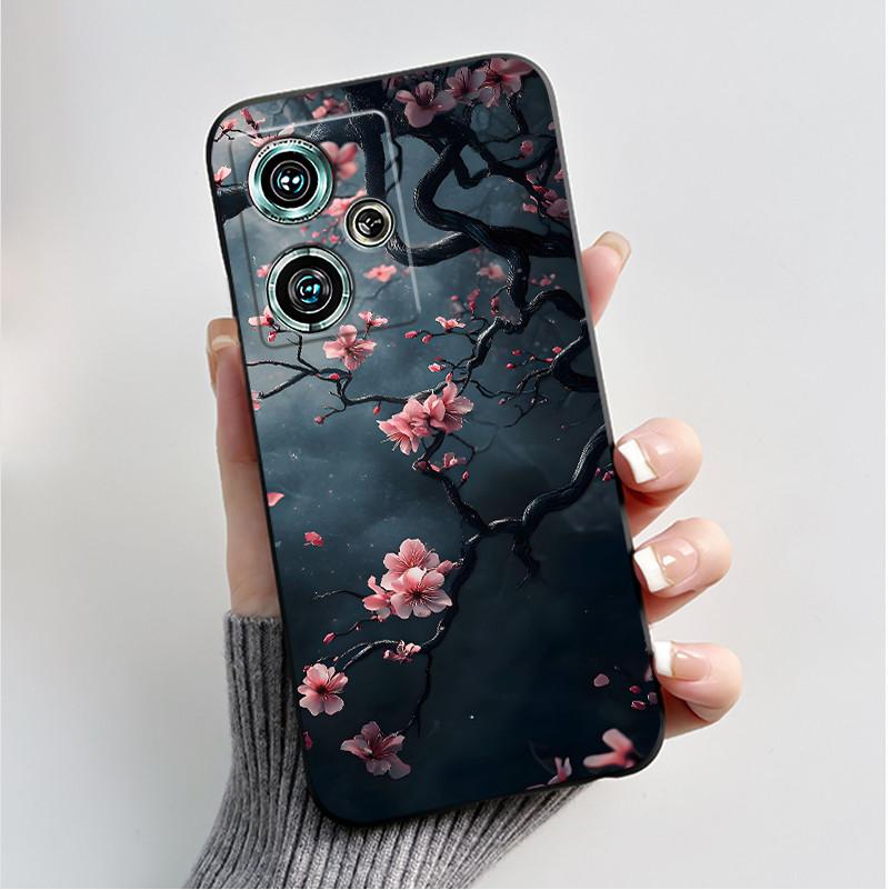 

For nubia Z50 NX711J Case Luxury Fashion Butterfly Flowers Black Soft TPU Back Protective Cover For ZTE nubia Z50 Phone Casing ZTE nubia Z50