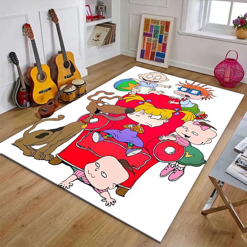 Rugrats In Paris Polyester Carpet, Soft Indoor Mat for Office Chair, Living Room, Computer Desk - Decorative Home Office Rug Design