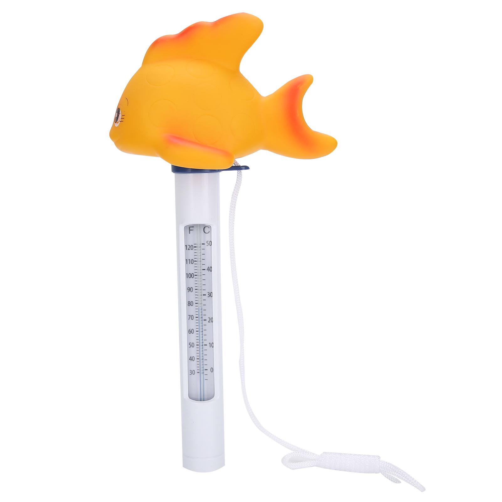 

Pool Thermometer Goldfish Shaped Floating Temperature Gauge with Scales for Swimming Pool білий