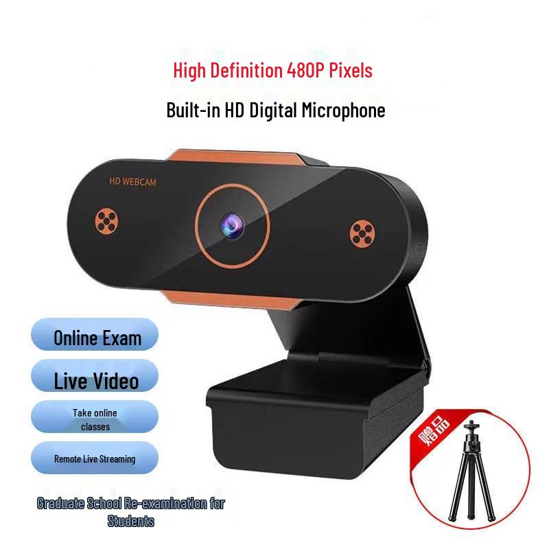 

HD USB Webcam with Microphone for Streaming and Online Classes