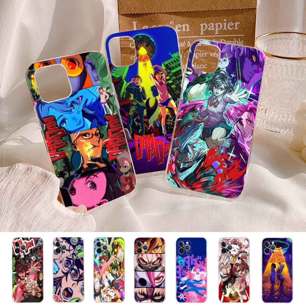Anime DandadanS Hot New Transparent TPU Phone Case For IPhone 17 11 12 13 14 15 16 Pro Max 16 Plus Cover