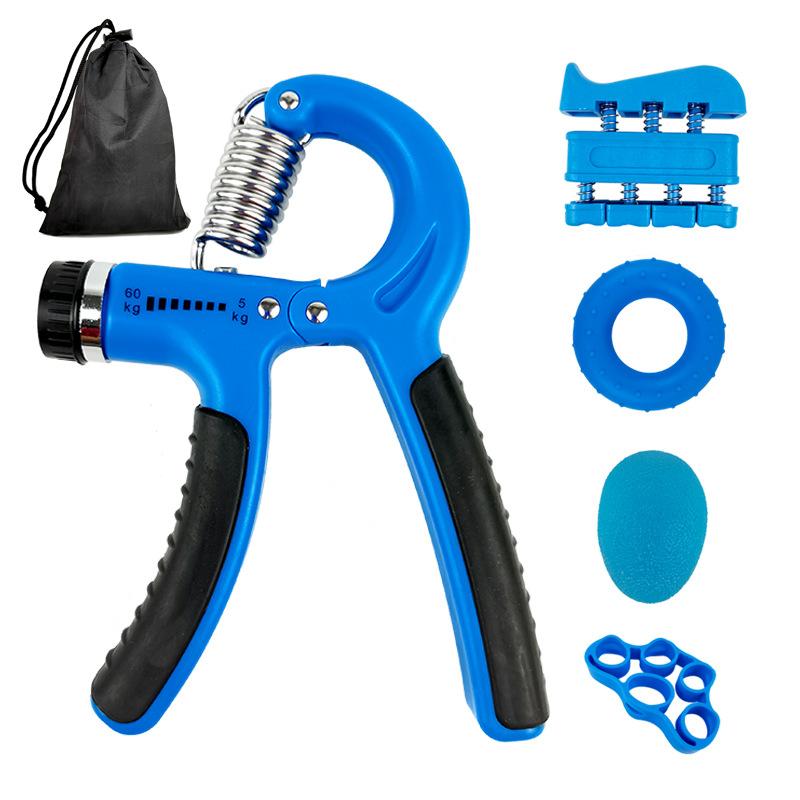 5-Piece Adjustable Resistance Hand Grip Set Color Box Packaged Adult Children Hand Strength Training Set Silicone Grip Balls