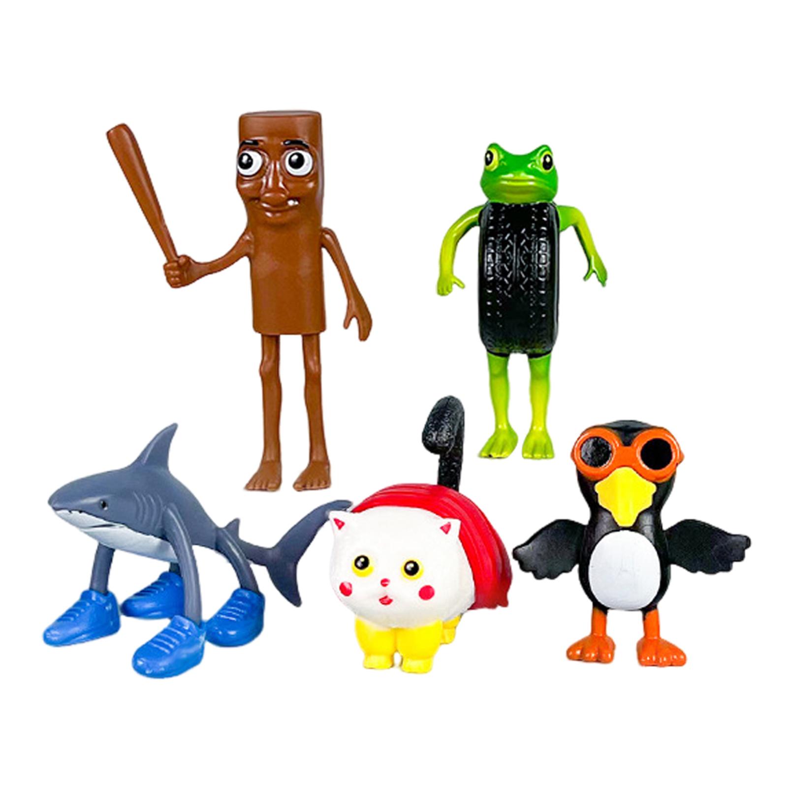 Italian Brainrot AI Animals Set Funny Italian Brainrot Desktop Ornaments Toy For Fans Adults Kids