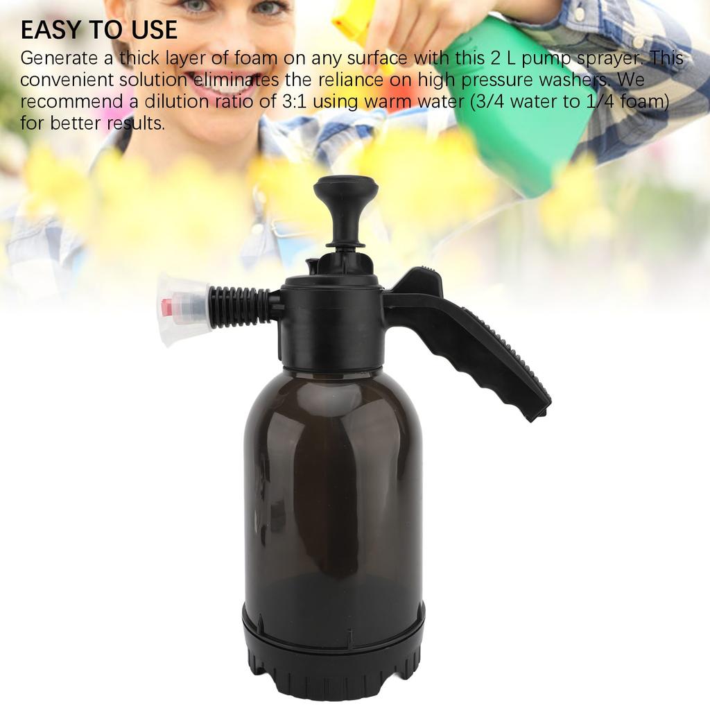 2L Schaumlanze Hochdruck Mehrzweck Robuste Konstruktion Schaumpumpensprüher für Auto Haus