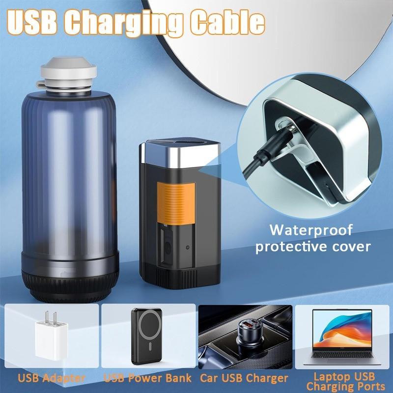 400ml Large Capacity Portable Electric Bidet Travel USB Rechargeable Leak-Proof Bidet Sprayer Body Cleansing Device