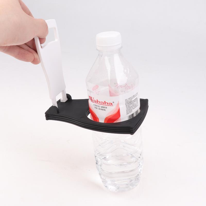 Reusable Foldable Coffee Cup Holder 4 Cups Bottle Bracket with Handle for Breakrooms and Events