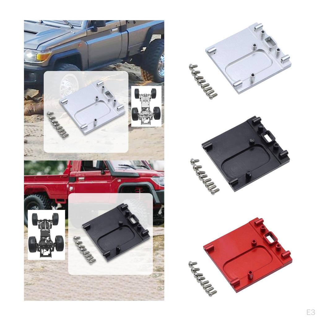 RC Car Motor Mount Base Metal Bracket Seat Aluminum Alloy Upgrade Part with Screws for MN78