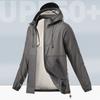 Men Summer Sunscreen Coat Hooded Thin Anti-UV Sunshade Long Sleeves Fishing Skin Jacket