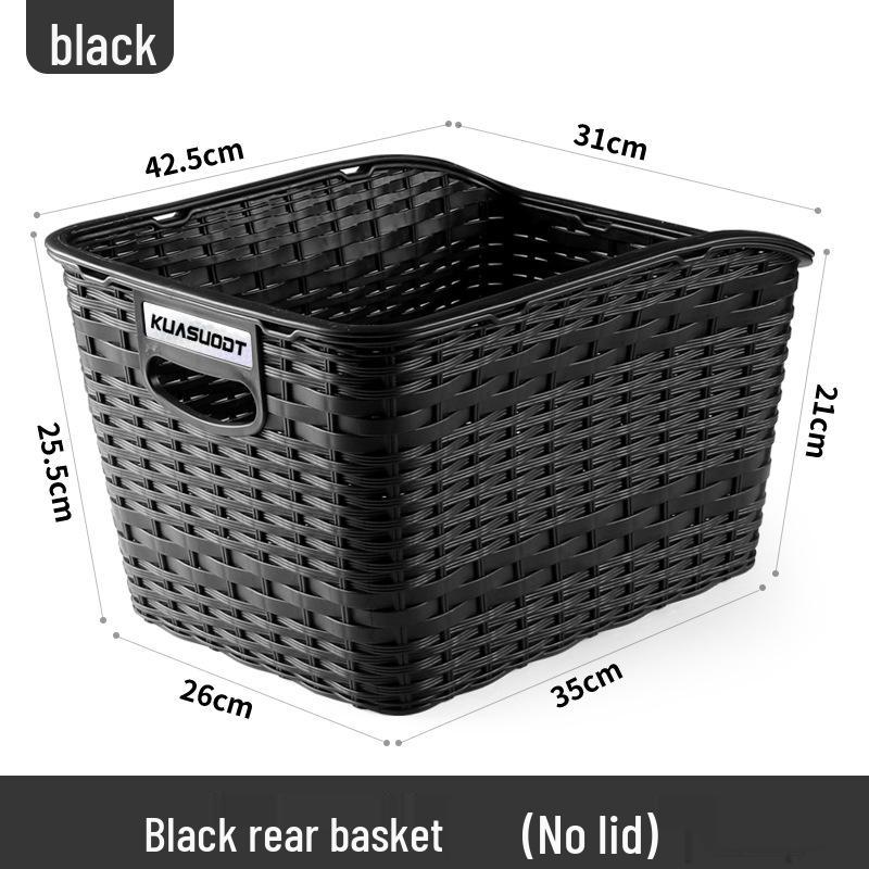 Velkokapacitní zadní koš na kolo s víkem pro horská a elektrická kola - Přepravka pro domácí mazlíčky nebo náklad.