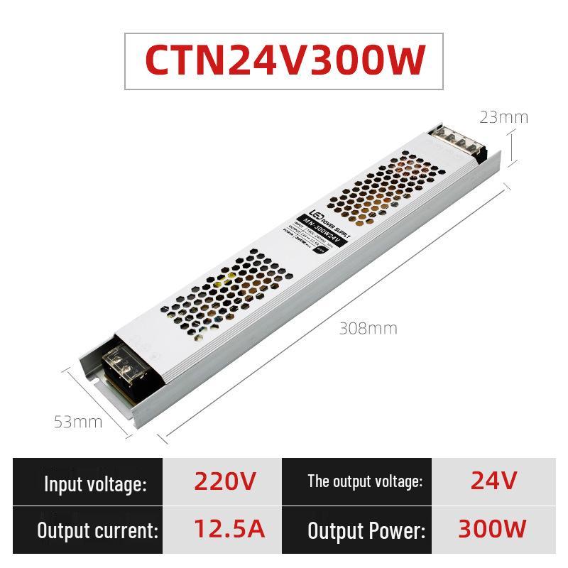 Ultra-Thin 12V DC To 24V LED Strip Power Supply