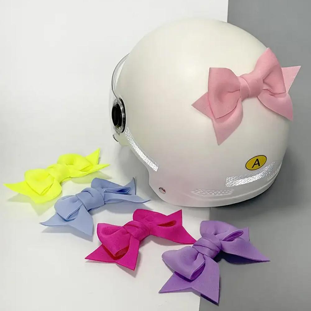 

3D Bow Style Bowknot Decoration Girl Women Motorcycle Helmet Car Body Decoration Accessories for Electric Bike Helmet Decoration синий