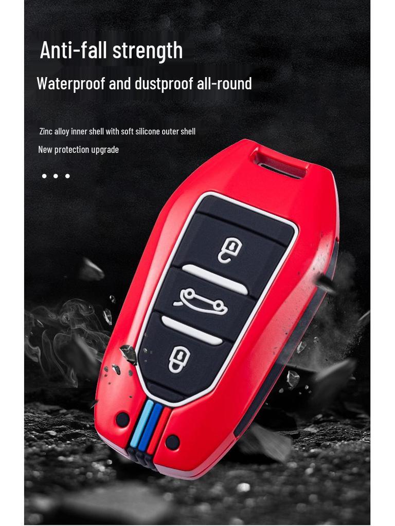 Peugeot Car Key Cover for Dongfeng 408, 4008, 308, 3008, 508, 5008, 2008 – Snap Button Shell
