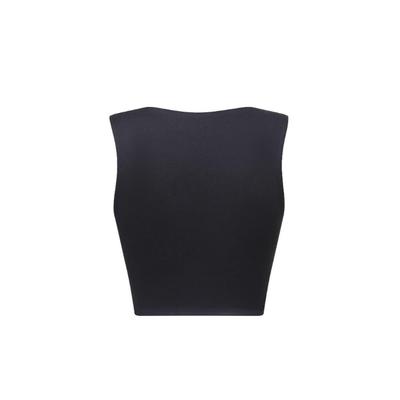Damen Square-Neck Ärmelloses Top Slim-Fit Brust Klein Weste