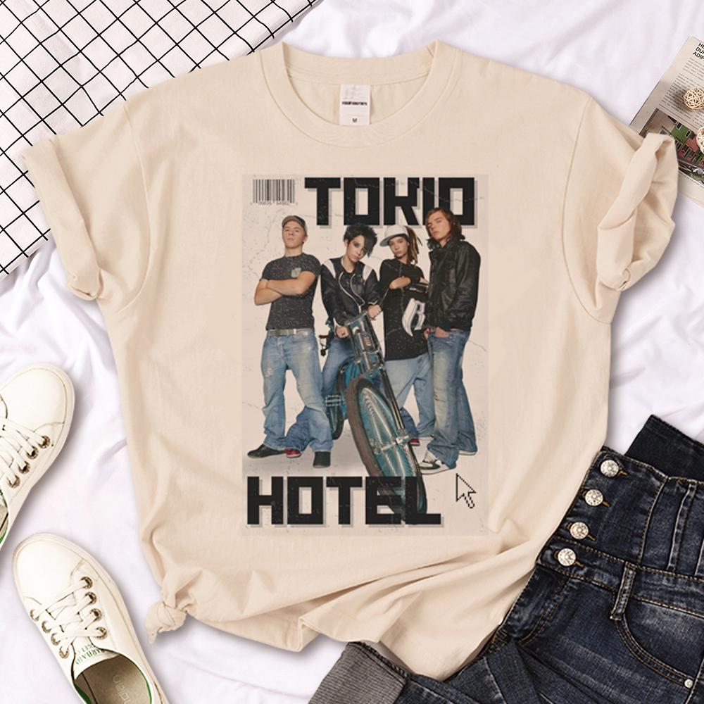 Tokio Hotel tshirt teen University Breathable Gothic Digital tshirt Retro korean clothes graphic Colorful Gothic aesthetic S