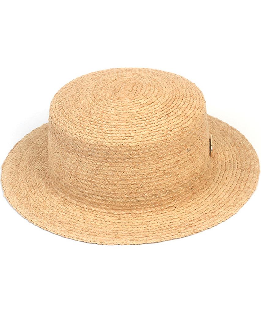 Yunibeosyeolkemiseuteuli Soft Raffia Simple Short Panama Hat Panama Hat