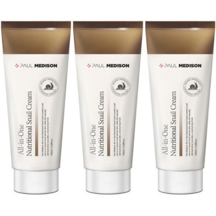 Paul Medison All-in-One Nutritional Snail Cream 100ml*1Pc/3Pcs/5Pcs