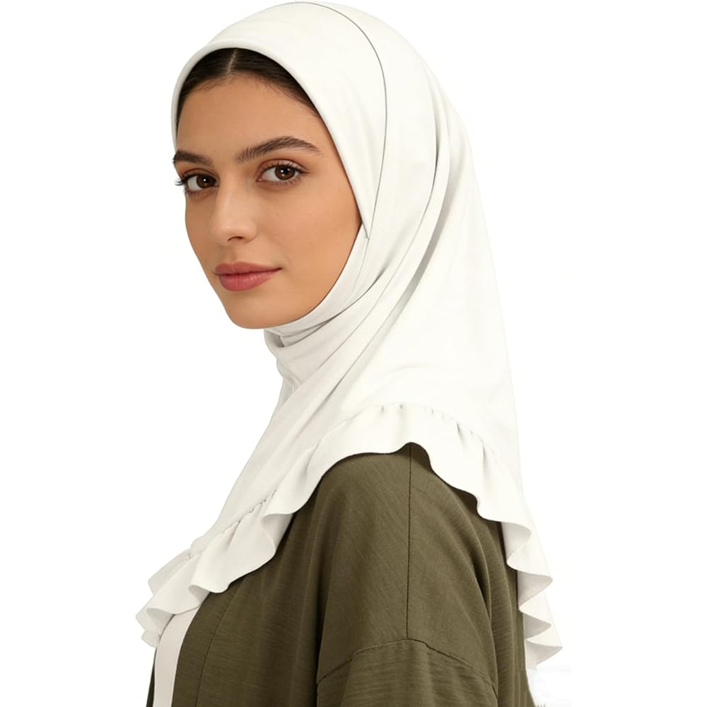 Moonlove Women's Hijab Turban Cap Soft Breathable Full Coverage Headwear UV Protection 6 Colors