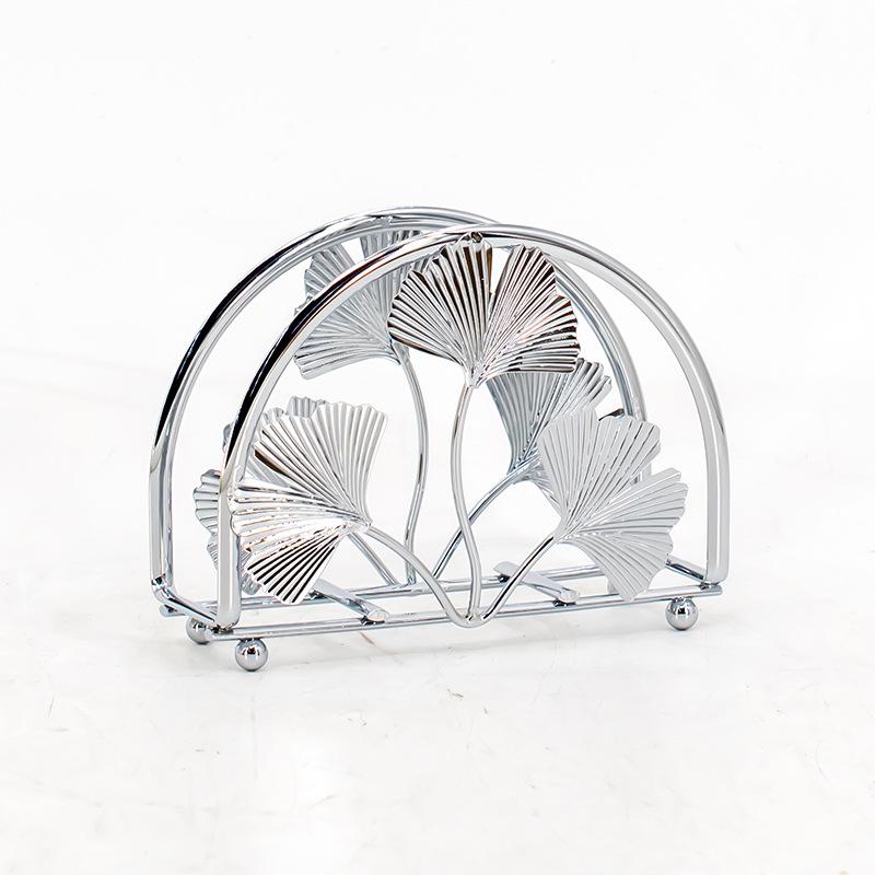 1PC Wrought Iron Napkin Tissue Holder Square Vertical Countertop Hotel Tissue Box Paper Towel Holder Paper Towel Kitchen Storage