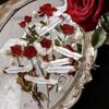 12 Pcs Big Size Flower and Love Poetry Rose Daisy Fern Leaf Style PVC Transparent Sticker Scrapbooking DIY Gift Decoration Tag