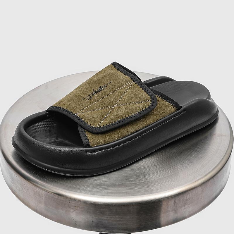 Slippers men's summer thick-soled stepping on shit feeling sports cool slippers outdoor beach casual shoes 471266-J