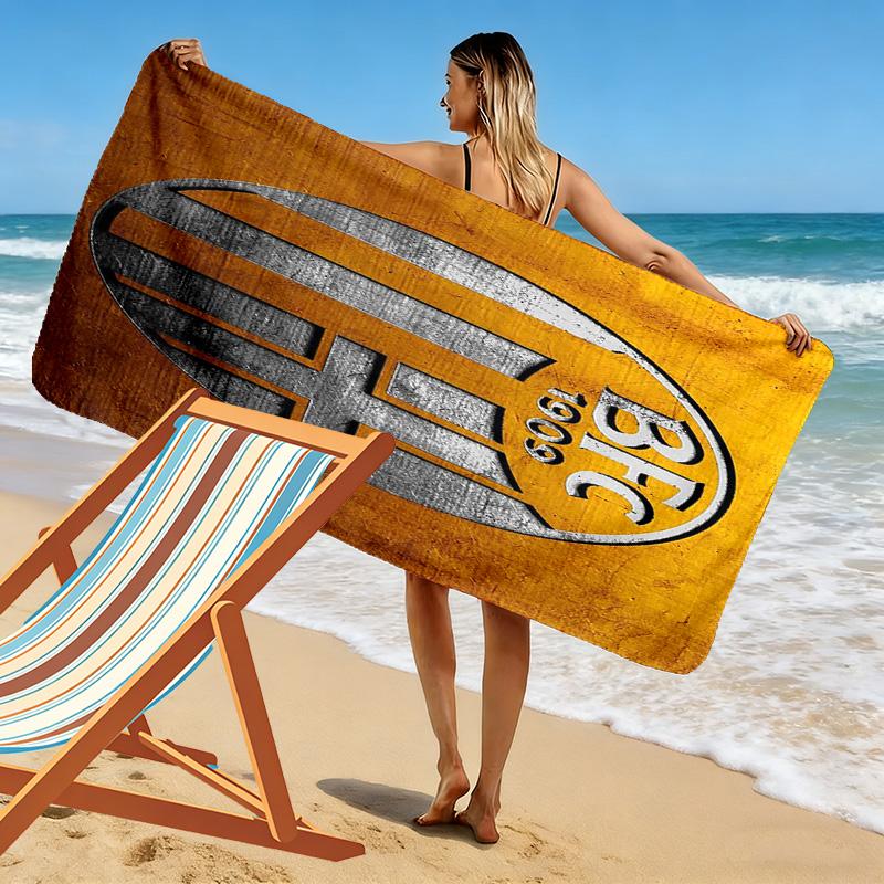 Bologna FC 1909 Strandtuch mit Aufdruck, Großes Weiches Schnelltrocknendes Handtuch für Strand Camping Schwimmen