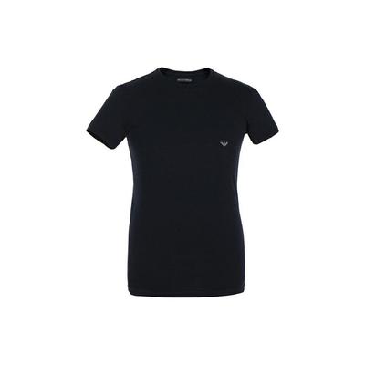 Solid Color Crew Neck Short Sleeve Cotton T-Shirt Men Tops Dark-Blue 111035-6A729-0135