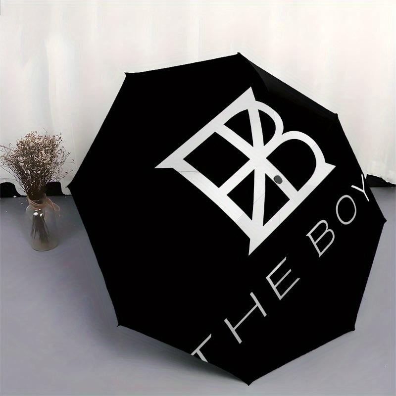 1pc THE BOYZ Umbrella with Plastic Handle,Suitable for All Seasons Home Travel Outdoor UmbrellaM1305