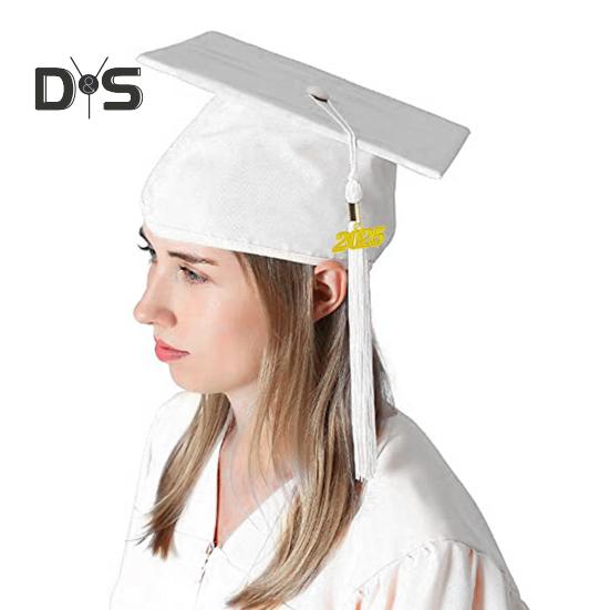 Graduation Cap with 2025 Tassel Class of 2025 Unisex Adult Matte Graduation Cap for High School Bachelor