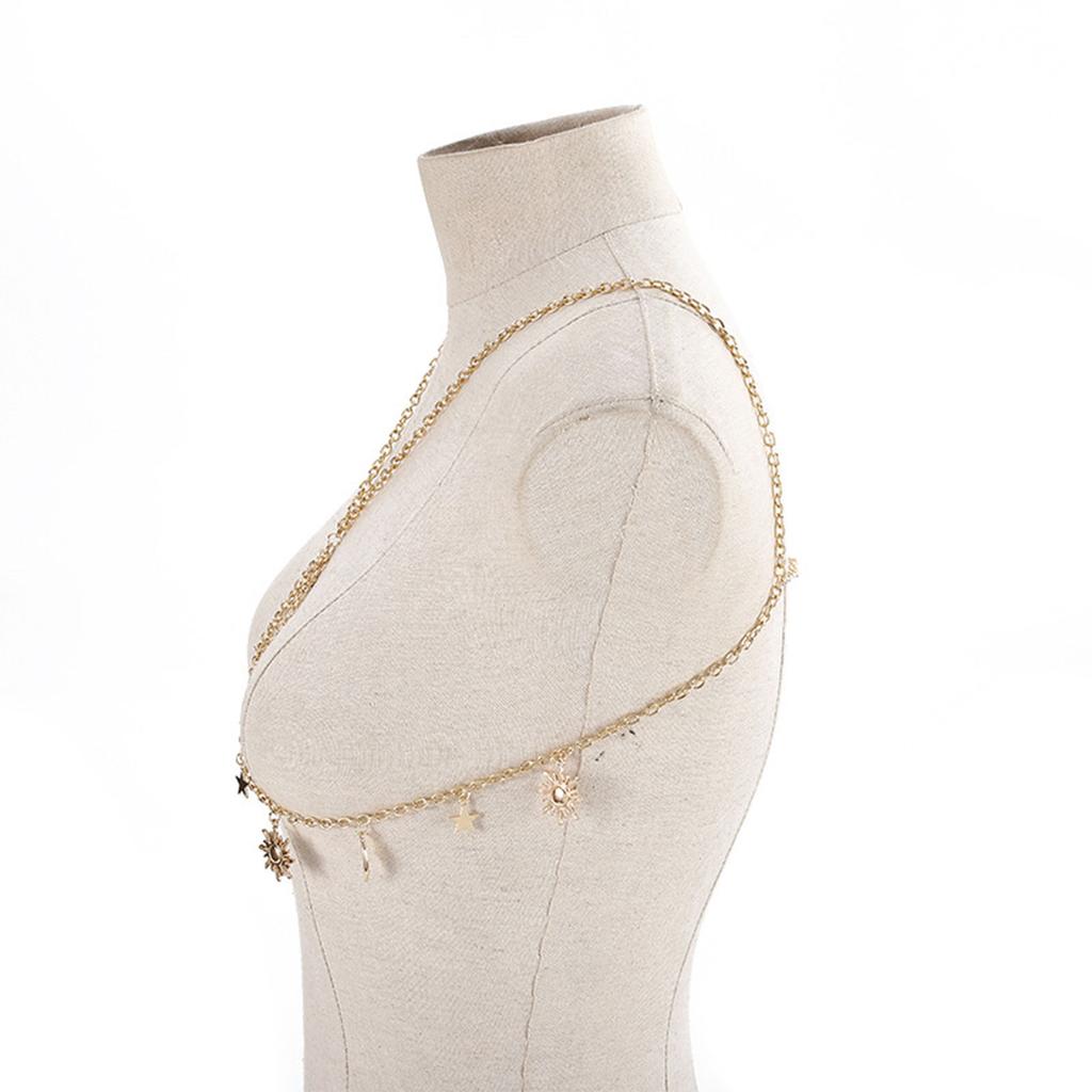 Waist Chain Hot Pants Multilayered Chain Sexy Metallic Star for Party/Club for Banquet Costume Jewelry Waist Belt