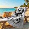 Soccer Beach Towel Super Soft Microfiber Quickdry Fabric Comfortable Lightweight