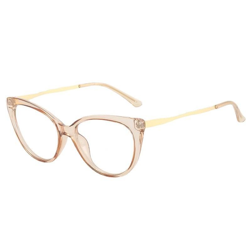 Fashion Anti Blue Light Cat Eye Glasses for Women Retro Frame Reading Computer Clear Lens Simple Female Eyeglasses