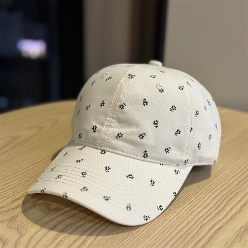 Floral Casual Versatile Baseball Cap Women's Four-season Outdoor Sports Cap Sunshade Sunscreen Hat Trend