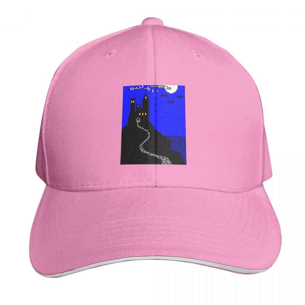 Windows Solitaire Card Back Castle Pattern Baseball Cap fun hats Trucker Hat Luxury Cap Horse Hat Womens Hats Unisexs