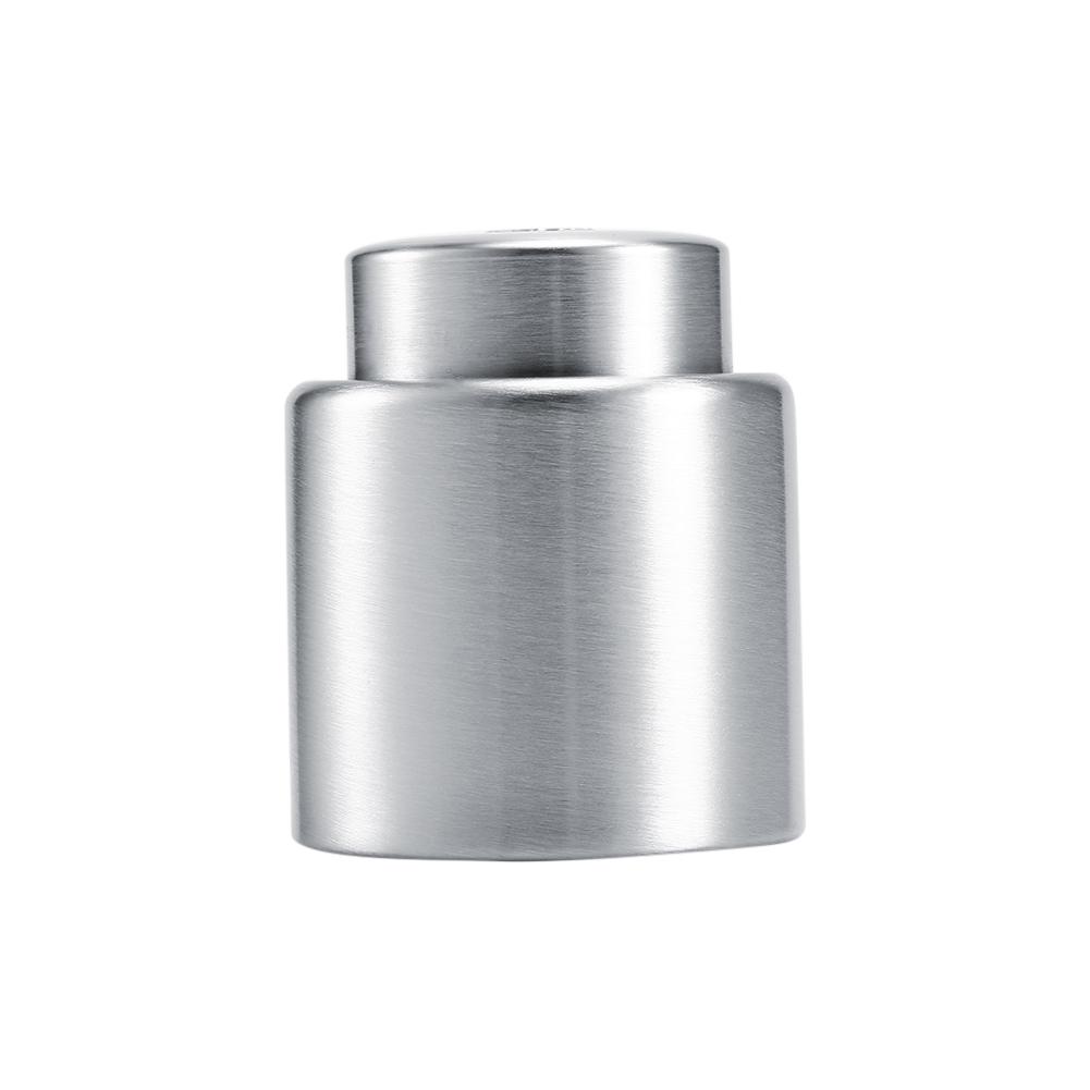 Stainless Steel Vacuum Sealed Wine Champagne Red Wine Cork Storage Bottle Stopper Cap Barware