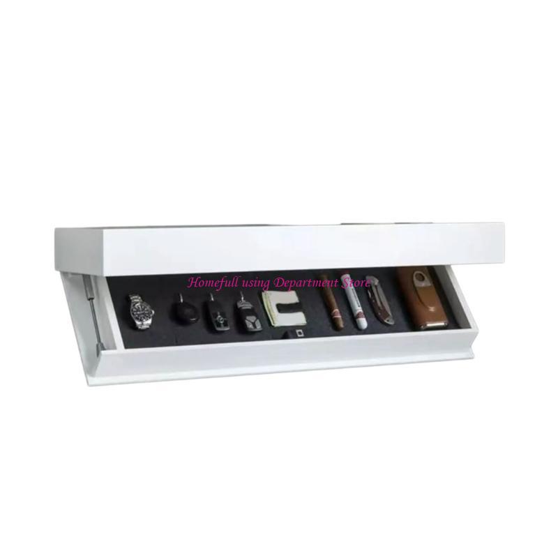 

Waterproof Storage Box with Secure Concealed Compartment Wall Mounted Valuable Stylish Floating Shelf белый