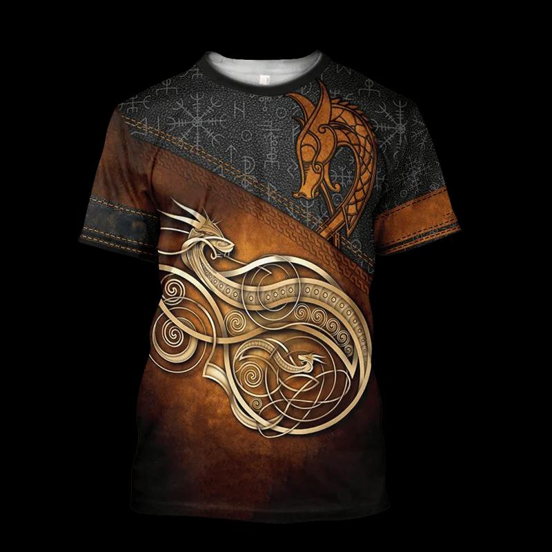 2026 T Shirts For Men New Fashion Oversized Tops Unisex Dragon Graphic 3D Print