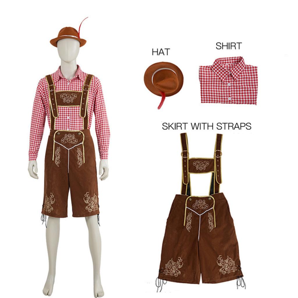German Beer Festival Costume Beer Overalls Performance Costume