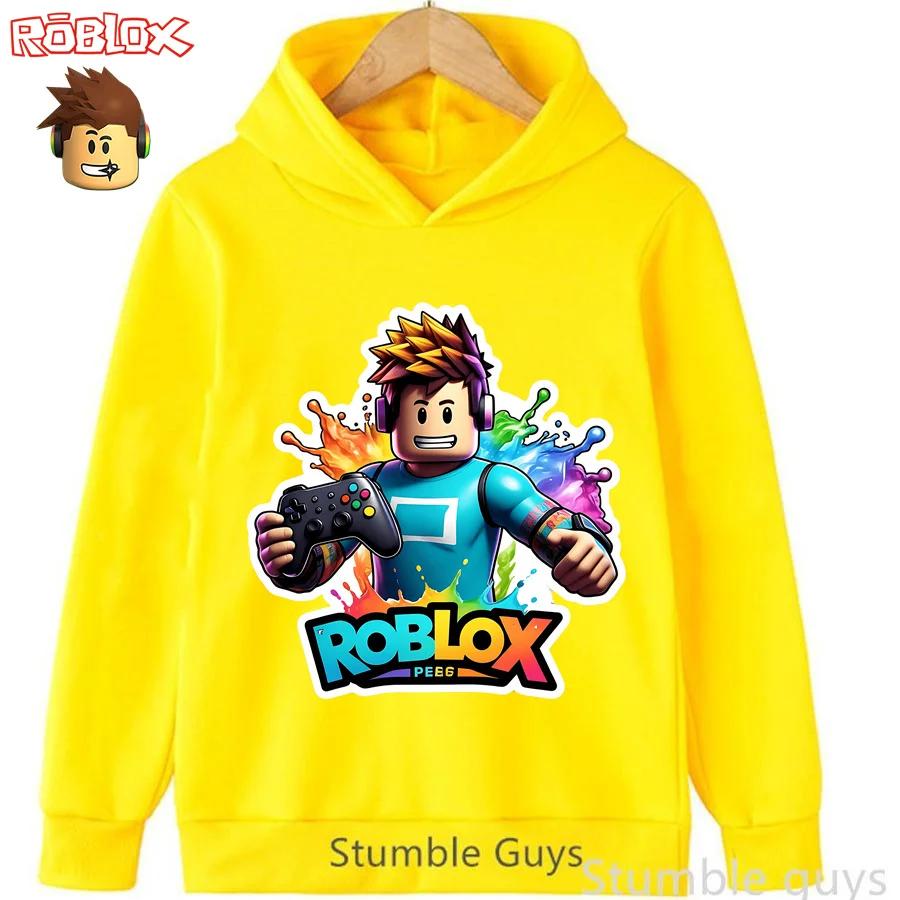 Roblox Kinder Sweatshirt Kapuzenpullover Roblox Welt Print Jungen Mädchen Mode Warme Kleidung
