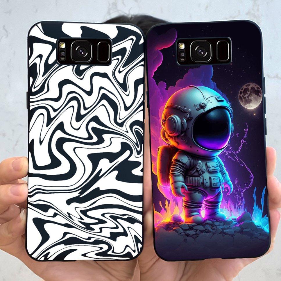 New For Samsung Galaxy S8+ SM-G955F Case Luxury Flower Butterfly Soft Silicone Cover For Samsung S8+ S8Plus S8 Bumper Phone Case