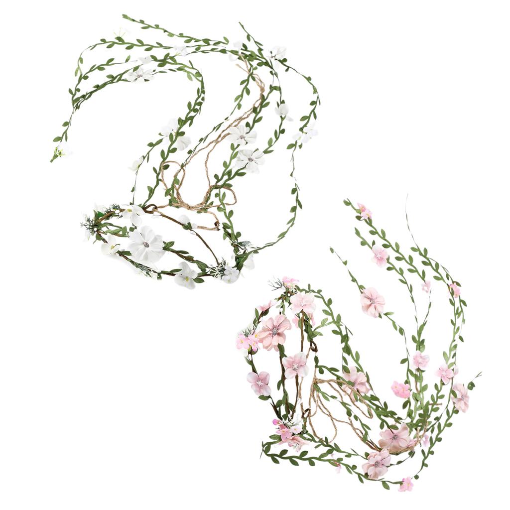 Buntes Blumenkranz Stirnband Handgemachtes Stirnband Kranz Frisuren Kopfschmuck Geeignet für Damen Verlobung Jubiläum