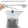 Colorful Bag Clip Rustless Steel Sealing Clip Solid Metering Spoon  Bean  Scooping