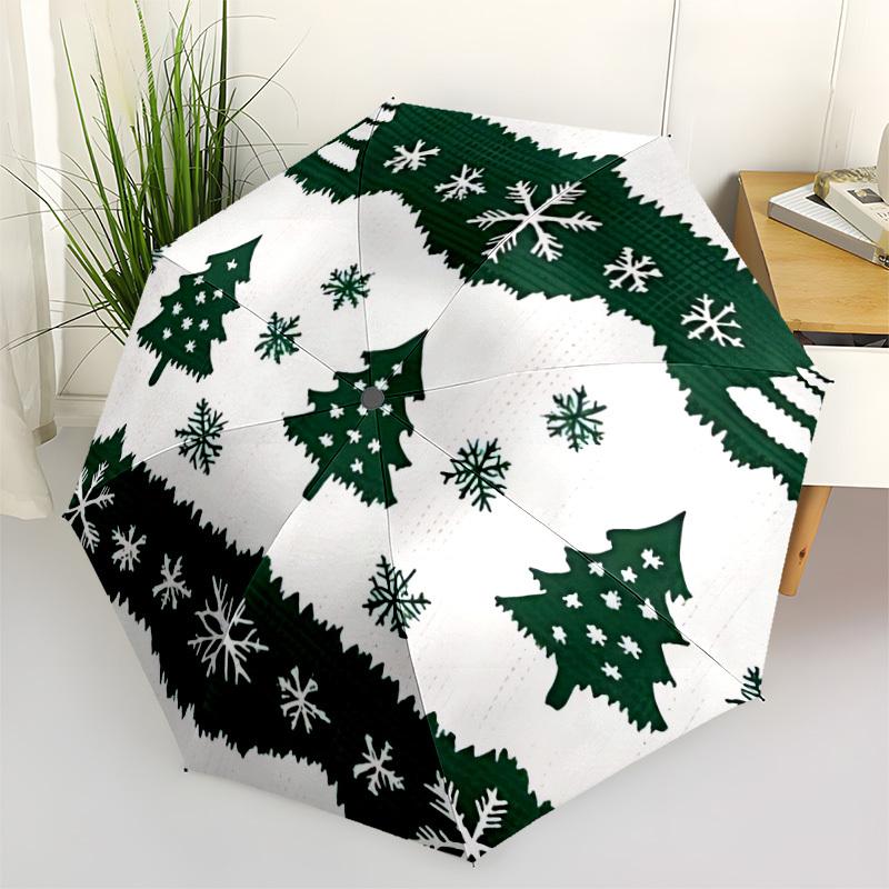 

1pc Christmas ornament Automatic Folding Umbrella - 8-Rib Automatic Open/Close, Large Canopy, Portable for Office, Living Room, Bedroom yy251217106
