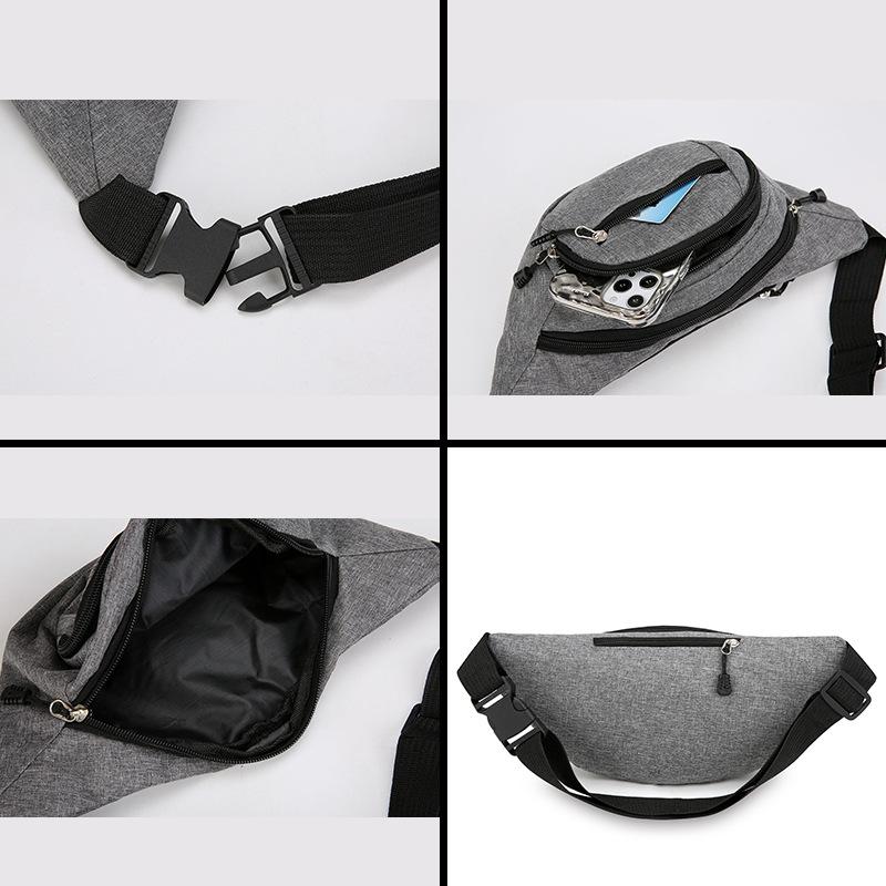 Riñonera Multifuncional para Hombre/Mujer Gran Capacidad Resistente al Desgaste Deportes al Aire Libre Cartera para Móvil Riñonera Bolsa para Cajero de Negocios