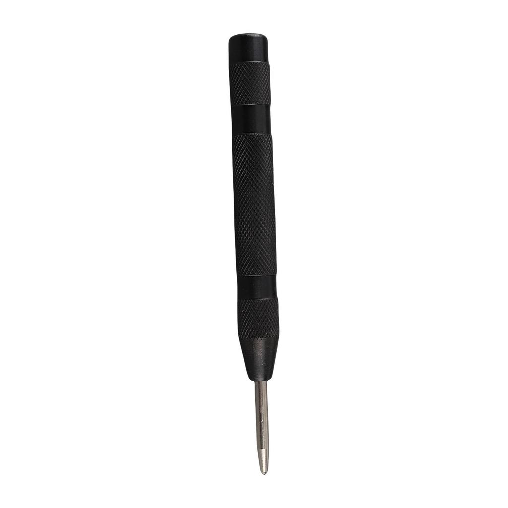 1pc Black Automatic Center Punch Locator Metal Wood Press Dent Marking Tool