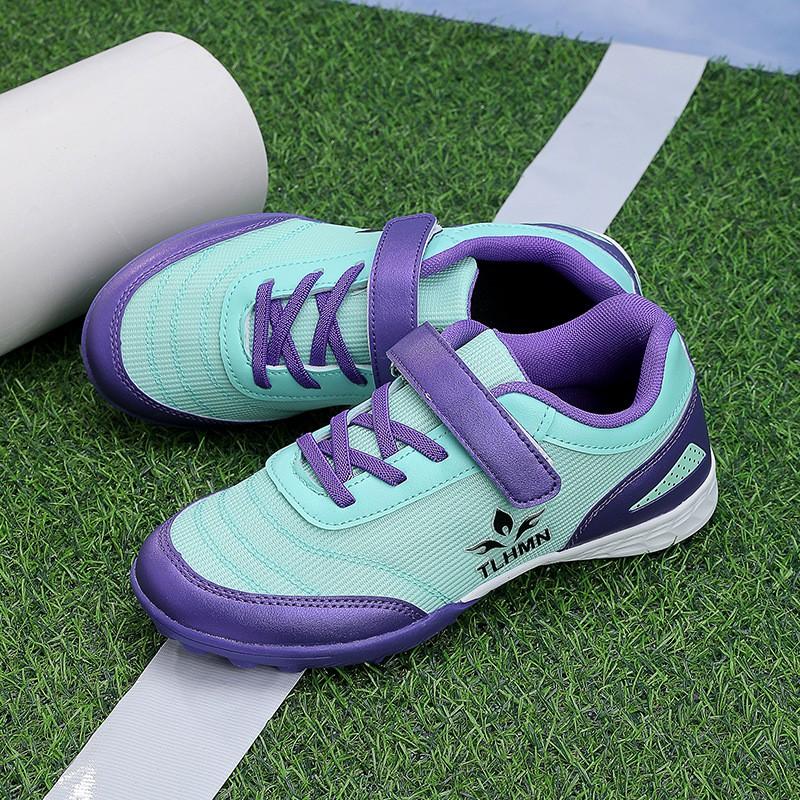 Kids Soccer Cleats Low-Cut Mesh Football Shoes Artificial Turf Training Matches