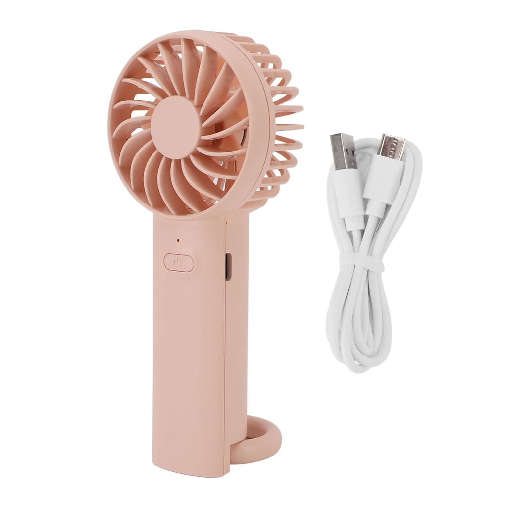 Handheld Portable Fan with Hook 3 Speed Silent Rechargeable Battery Lightweight Pocket Fan for