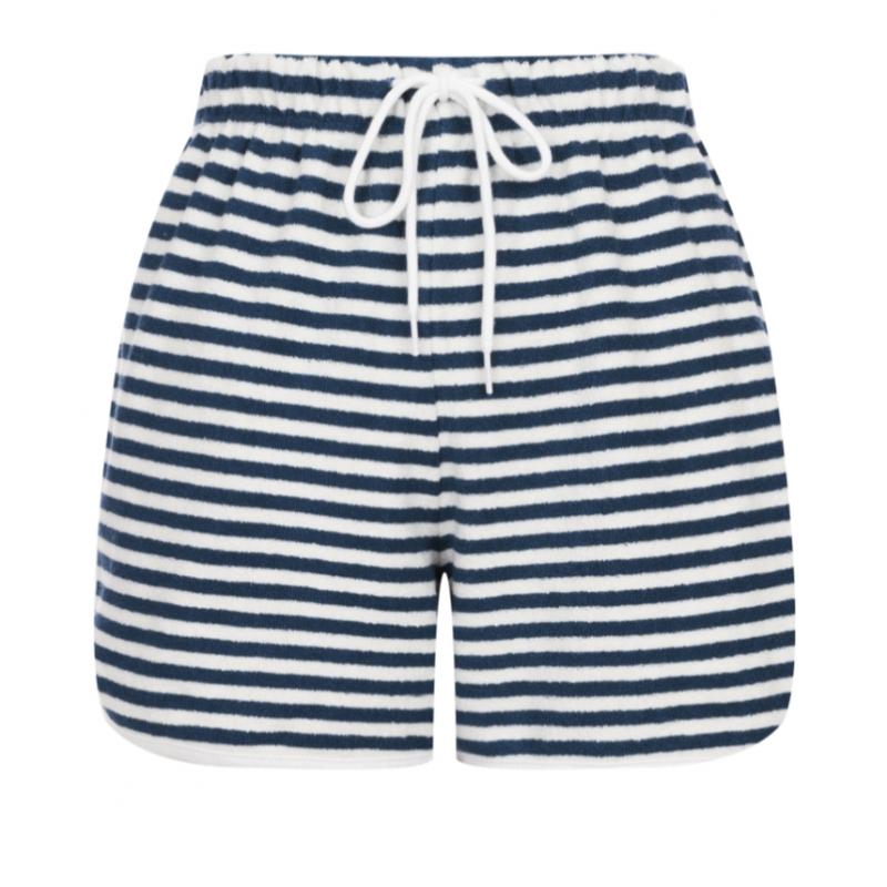 Shop   Women Banding Stripe Paddle Beach Look Short Pants Pink Mer Wpt 20720