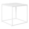 Square Coffee Table 45x45 Cm In White Metal - VITEA