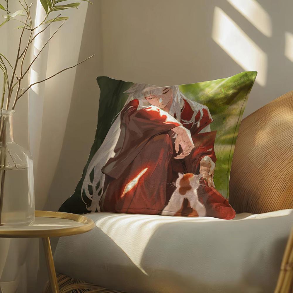 Inuyasha Pillow Case Pillowcase, Double-Sided Printed, Sofa Cushion, Bedroom Headboard